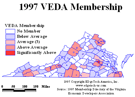 1997 VEDA Membership Map
